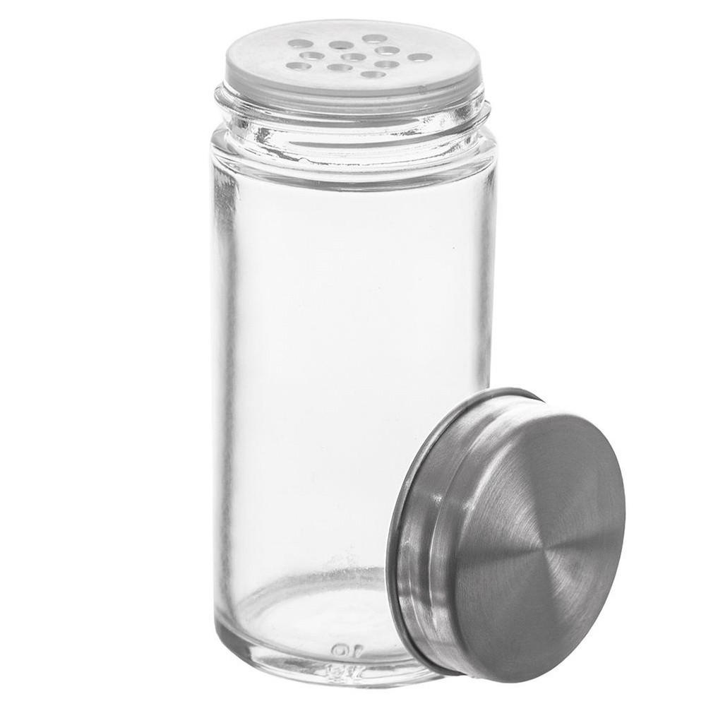 GEWÜRZDOSE Edelstahlverschluss 100 ml Silberfarben - Silberfarben, Glas (4.5/9.5/4.5cm) - Orion 
