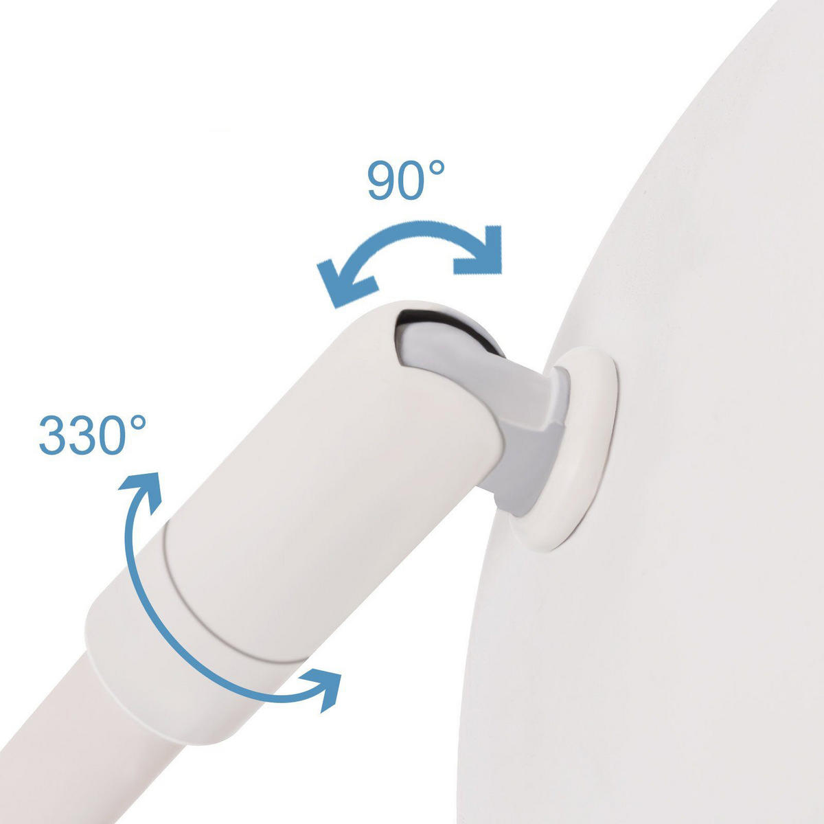 WANDLEUCHTE Vista 21.7/20.5/12.3 cm - Weiß, Metall (20.5/12.3/21.7cm) - ZMH