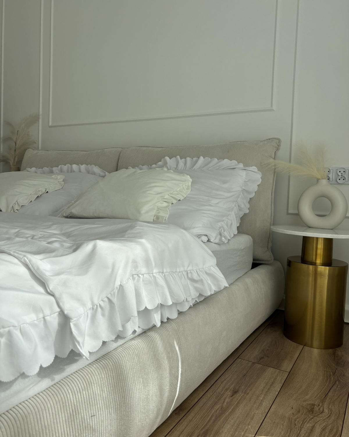 WASSERBETT 160x200 cm Beige Vinay - Beige, Textil (160/200cm) - Beliani