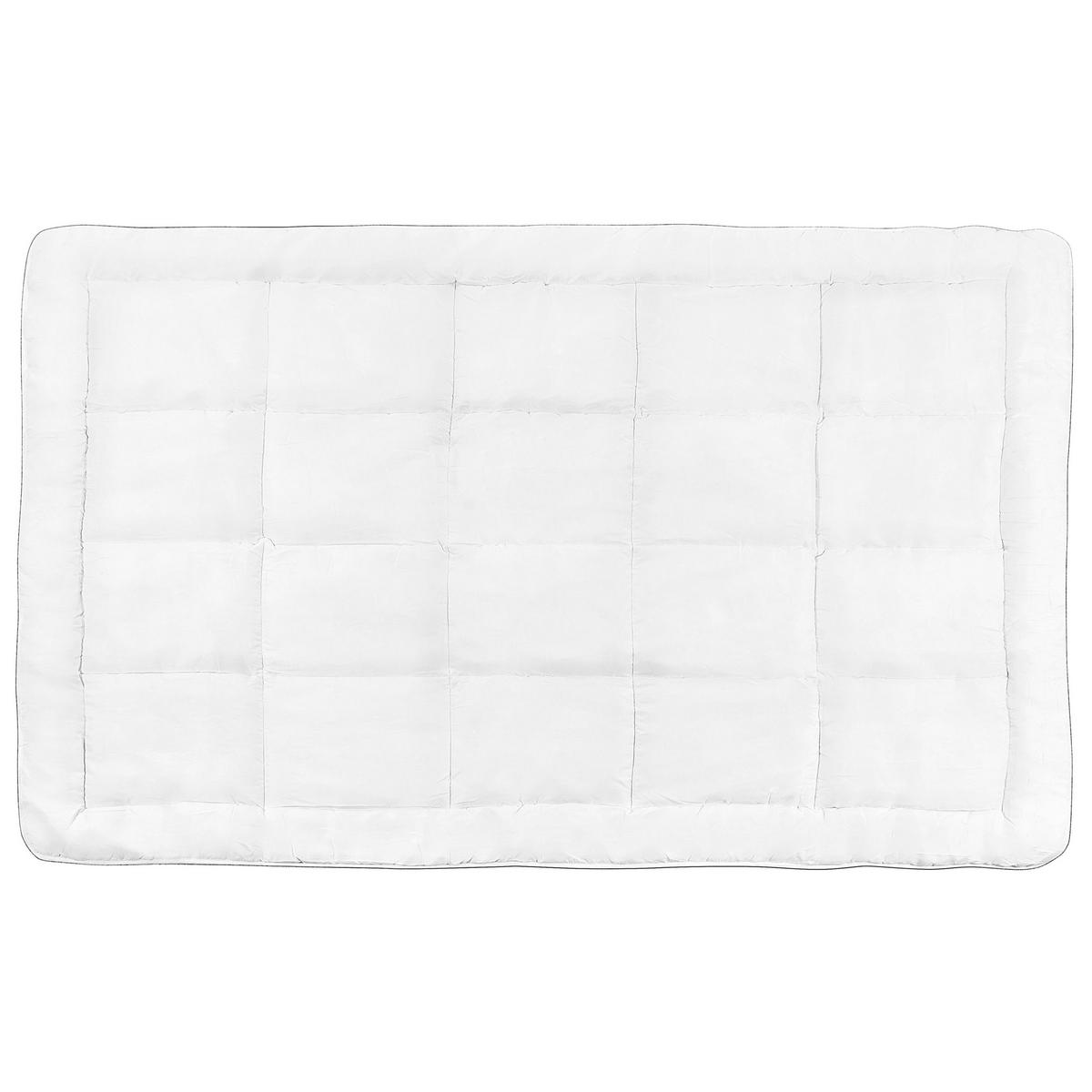 PŘIKRÝVKA Mikrofaser Středně teplá 135/200 cm Howerla - bílá, textil (200/135cm) - Beliani