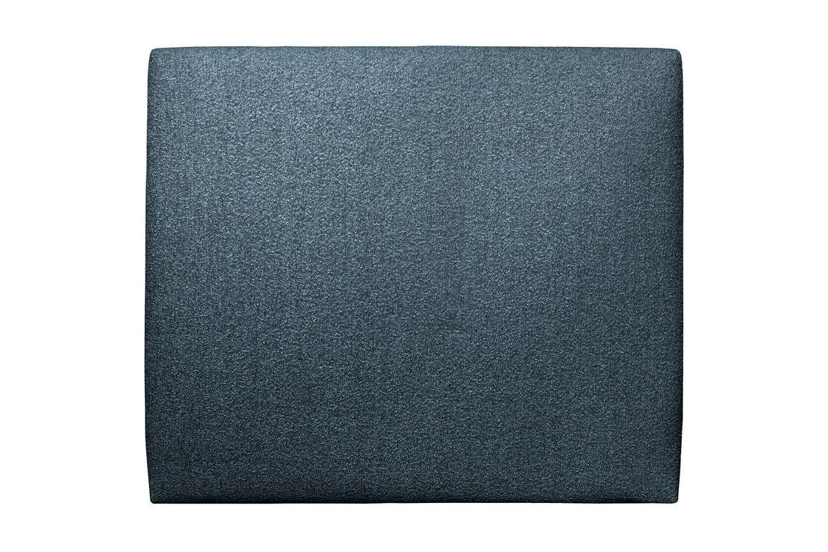 KOPFTEIL gepolstertes – blauer Bouclé-Stoff - 135 cm - Blau/Beige, Karton/Holz (135/120/10cm) - Sommeil de Plomb