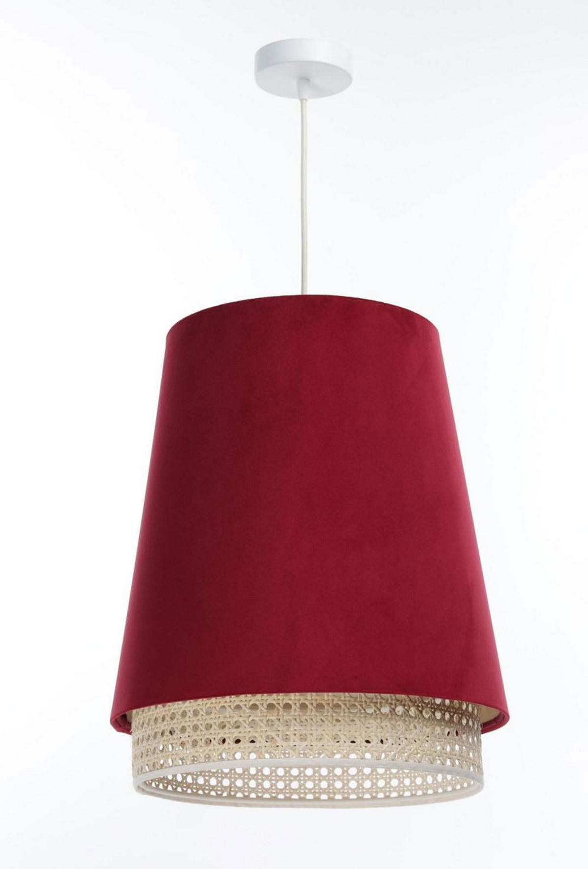 HÄNGELEUCHTE Rot 35/42 cm - Beige/Rot, Kunststoff (35/1.3/42cm) - ONZENO
