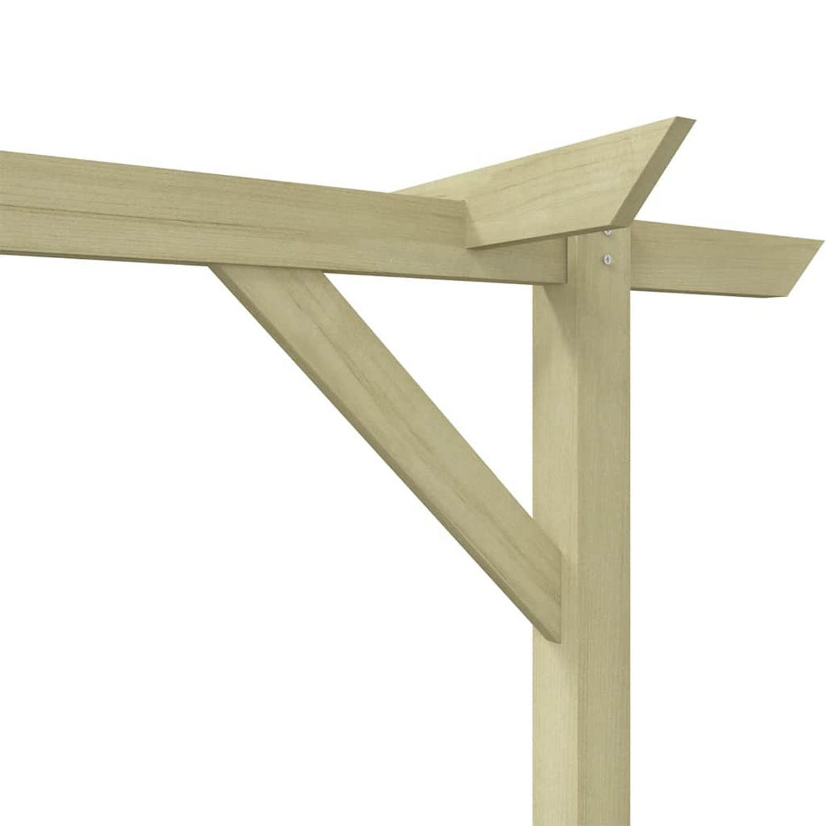 PERGOLA aus Holz LURV | 4x2m Kiefernholz | Rankhilfe Pergola - Grün, Holz (400/205/40cm) - DELUKE