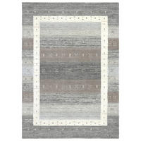 HANDWEBTEPPICH Memu 250x350 cm - Silberfarben, Textil (250/350cm) - THEKO