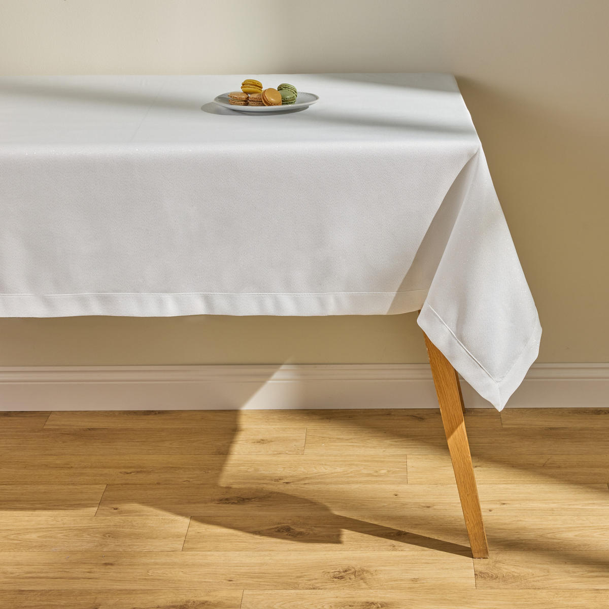 TISCHDECKE Sausa 145x360, Silber - Silberfarben, Textil (360/145/1cm) - home&you