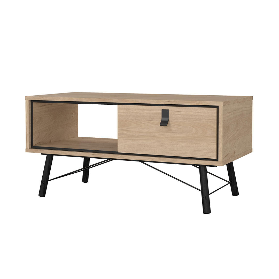 COUCHTISCH, Ry, Eiche, Holzwerkstoff, 102 x 49 x 50 cm - Eichefarben, Holzwerkstoff (49/102/50cm) - ebuy24