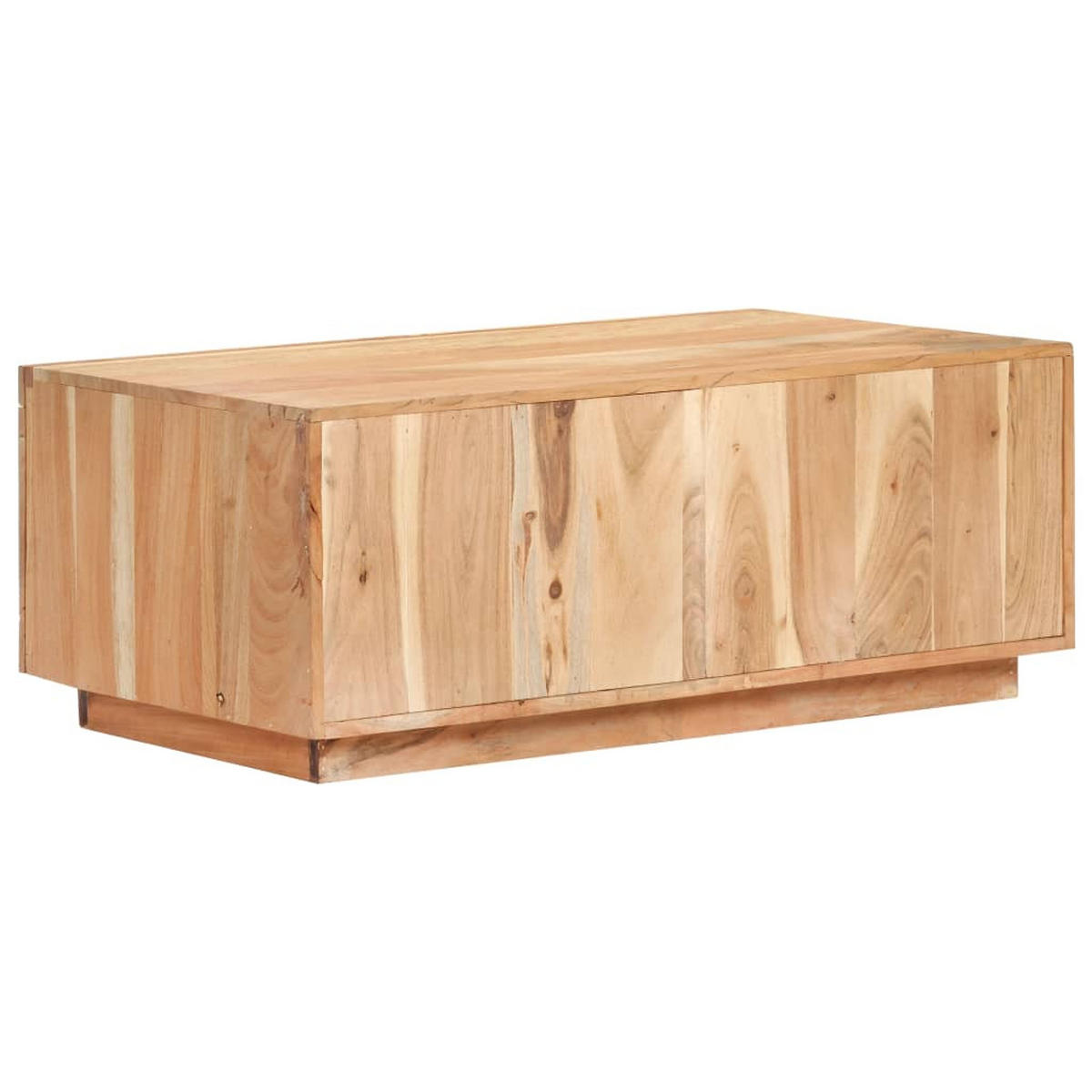 COUCHTISCH 90 x 50 x 35 cm Recyceltes - Braun, Holzwerkstoff (90/50/35cm) - furnicato