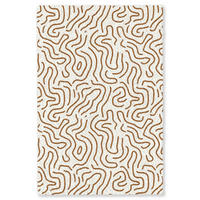 KOBERCE - Minimalistický - Vzor - Terakota - 120x180 cm - hnedá, textil/plast (120/0.4cm) - OnlyWow