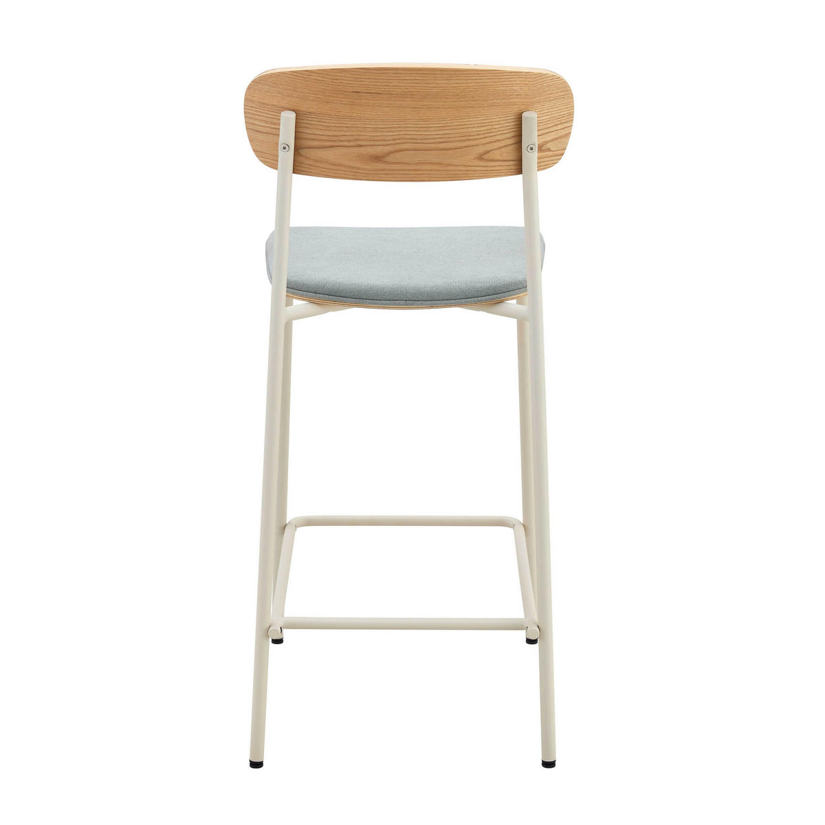 BARSTUHL 2-tlg., Hellblau - Blau, Holz (42/96/50cm) - Oviala