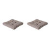 SITZKISSEN Basic 73/73 cm 2er-Set - Taupe, Textil (73/8/73cm) - Madison