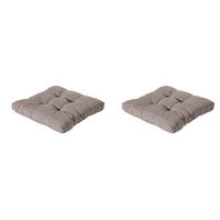 SITZKISSEN Basic 73/73 cm 2er-Set - Taupe, Textil (73/8/73cm) - Madison