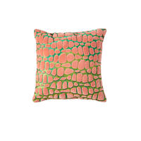 DEKOKISSEN Tomba Grün 45/45/10 cm - Grün, Textil (45/45cm) - Light & Living