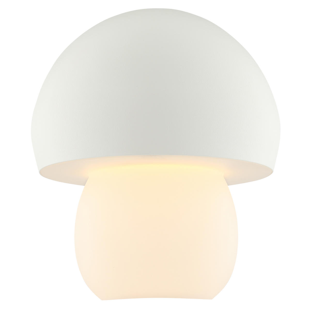 TISCHLEUCHTE Dupis Weiß 20/20/23,8 cm - Weiß, Glas (20/20/23.8cm) - Brilliant