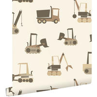 TAPETE Fahrzeuge 50 x 900 cm - Braun, Papier (50/0.1cm) - ESTAhome