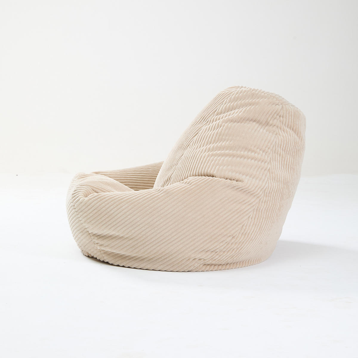 POUF kord Beige - Beige, Textil (90/73/84cm) - Nordlys