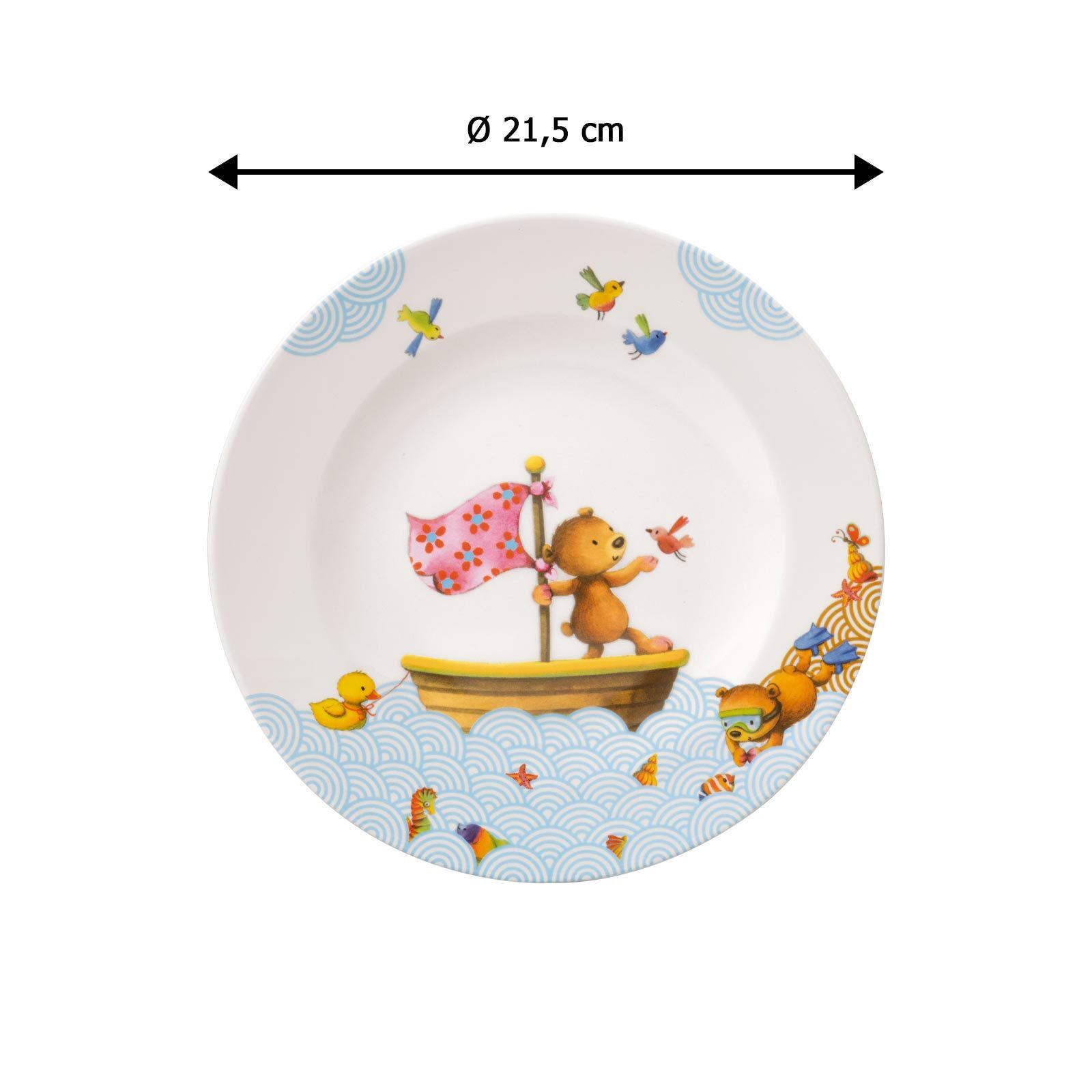 KINDERTELLER Happy as a Bear bunt ø 21,5 cm - Multicolor, Keramik (22.5/7.5/22.5cm) - Villeroy & Boch