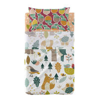 BETTWÄSCHE 2er-Set teiliges harvestwood 100x130 cm (kinderbett) mehrfarbig - Multicolor, Textil (100/130cm) - Happy Friday