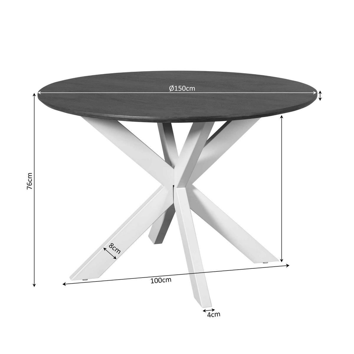 ESSTISCH Madison Braun 150/150/76 cm - Braun, Holz (150/150/76cm) - Starfurn