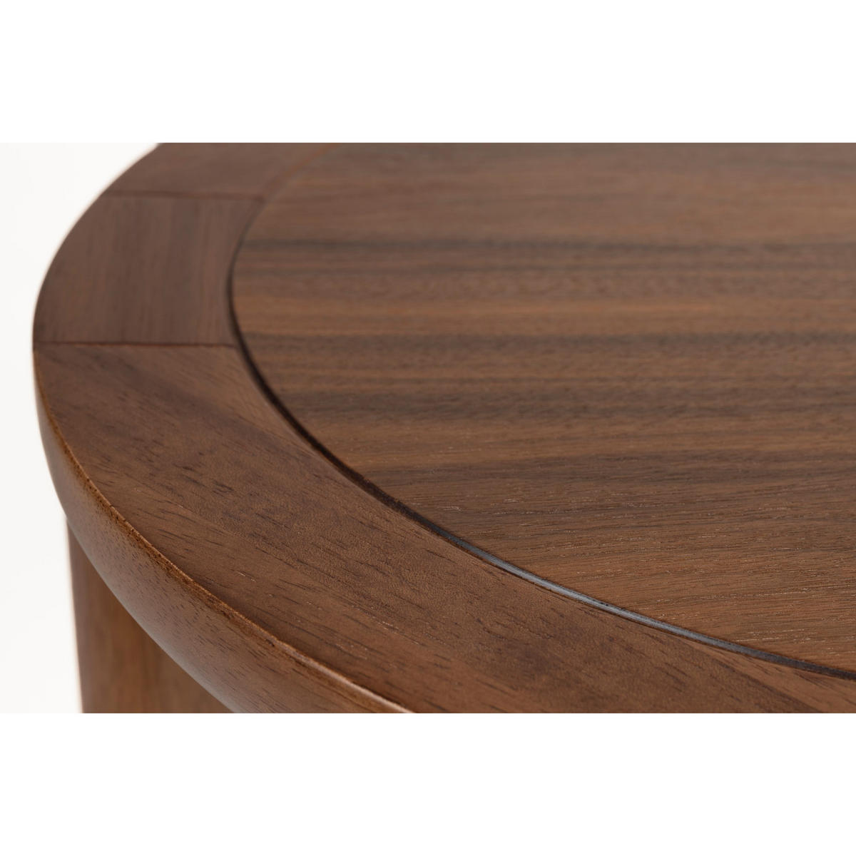 BEISTELLTISCH Storm Rund 45 cm Walnussfarbe - Braun, Holz (45/45/45cm) - Zuiver