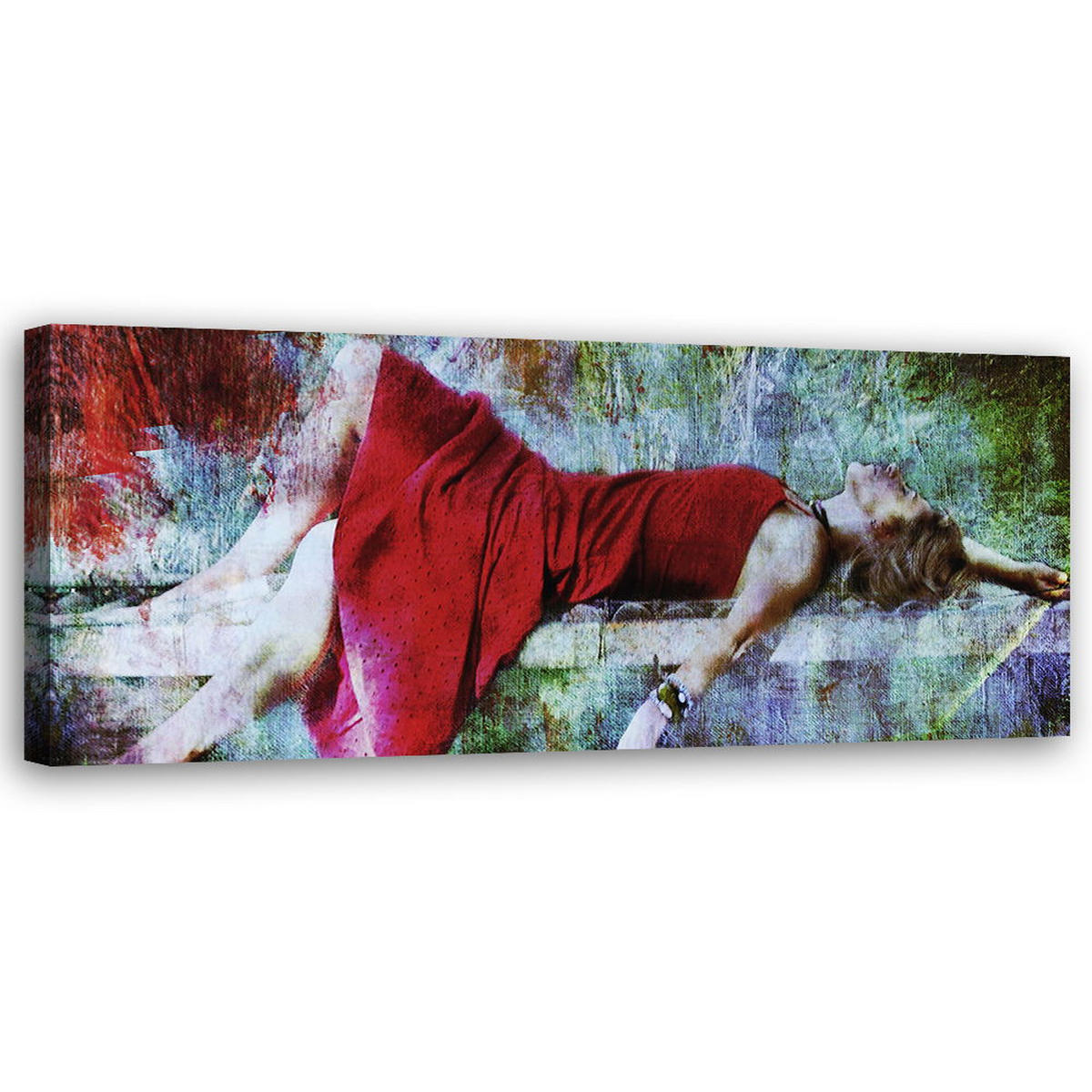 KUNSTDRUCK Bunt 150/50 cm - Multicolor, Textil (150/50cm) - KUNSTLOFT