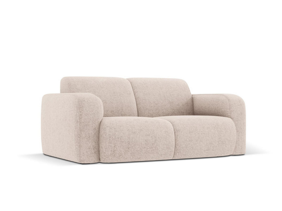 SOFA Molino aus Chenille-Stoff beige 2 Sitzplätze - Beige, Textil (95/72/170cm) - Micadoni