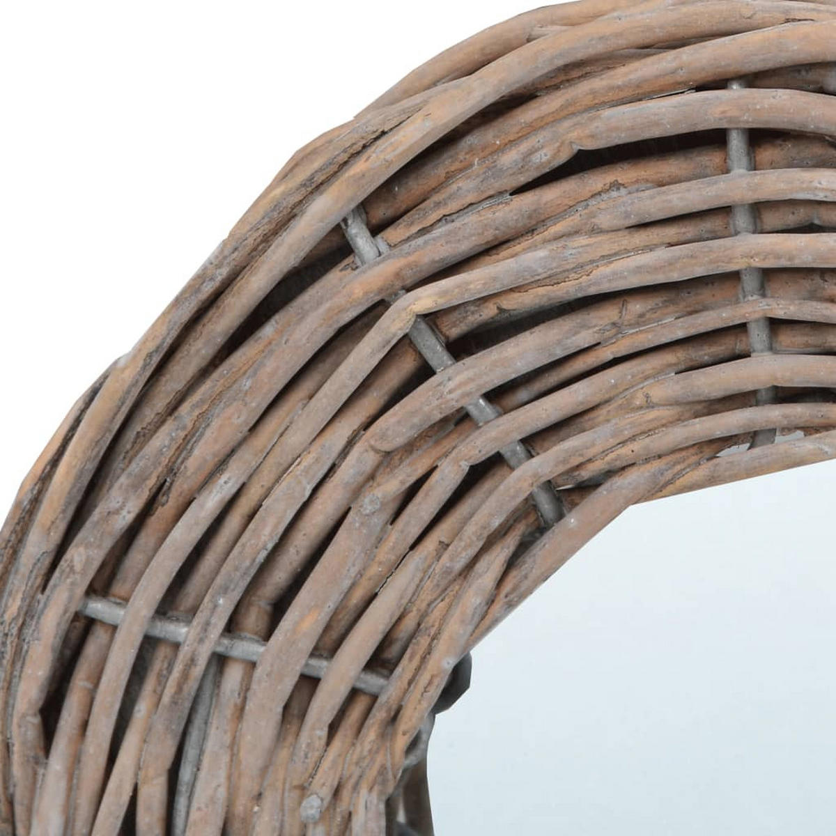 SPIEGEL 3 Stk. 15 cm Weide - Braun, Holz (15/1/15cm) - furnicato
