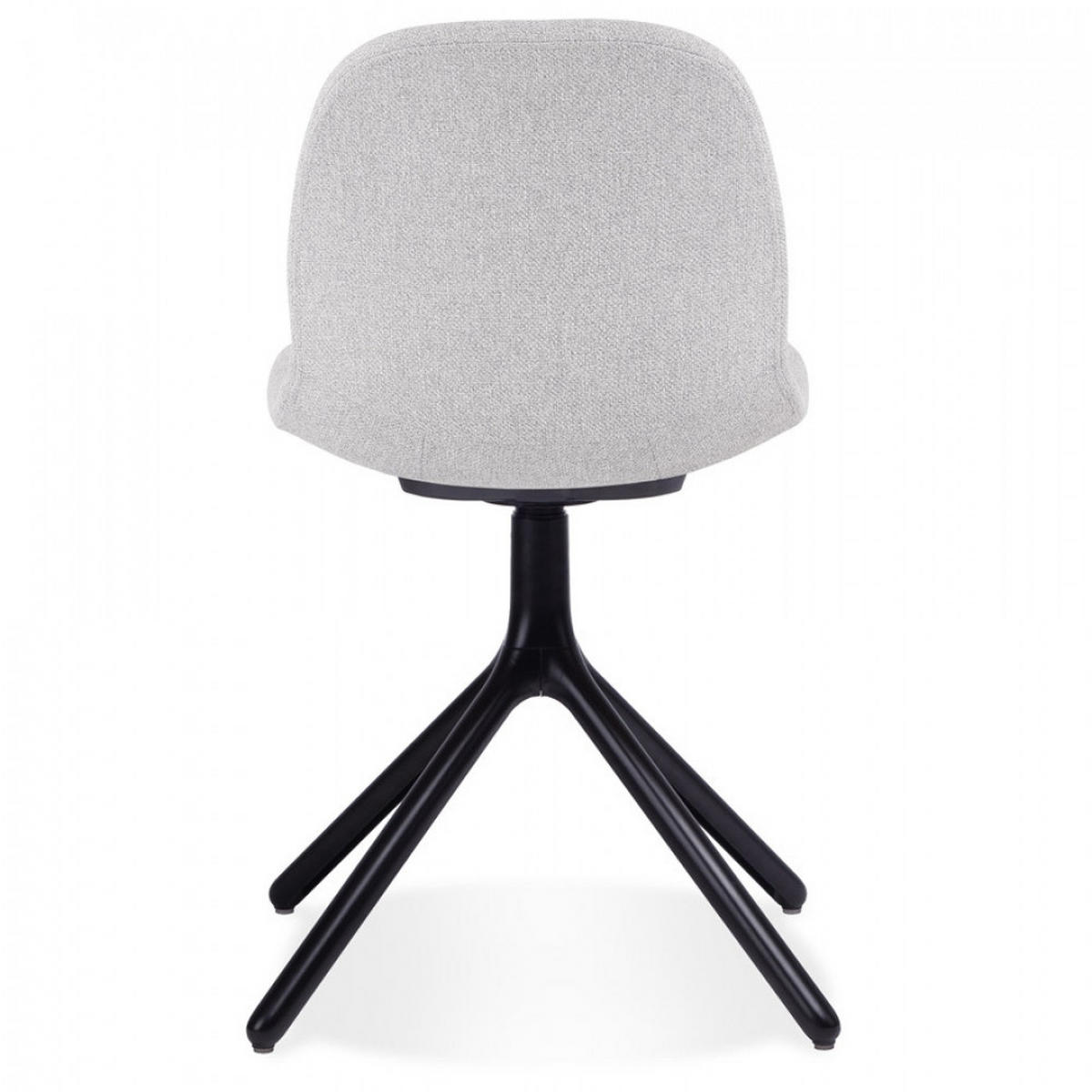 STUHL grau 45x82x48.5cm - Hellgrau/Schwarz, Textil/Metall (45/82/48.5cm) - AlterEgo