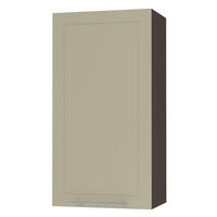 KÜCHENHÄNGESCHRANK Kvantum W4/50 Vanille Matt / Lava Matt 50 / 32,5 / 96cm - Dunkelgrau/Creme, Holz/Holzwerkstoff (50/96/32.5cm) - Feldmann-Wohnen