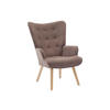 SESSEL - Stoff - Taupe - VATELY - Braun, Textil (78/95.5/69cm) - Vente-Unique