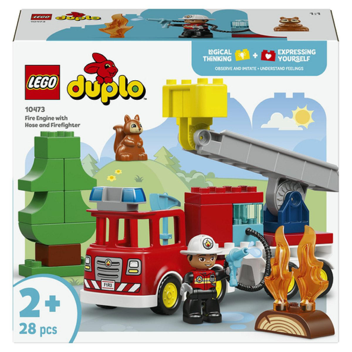 Lego Klemmbausteine Blau 26.2x9.6x28.2 cm