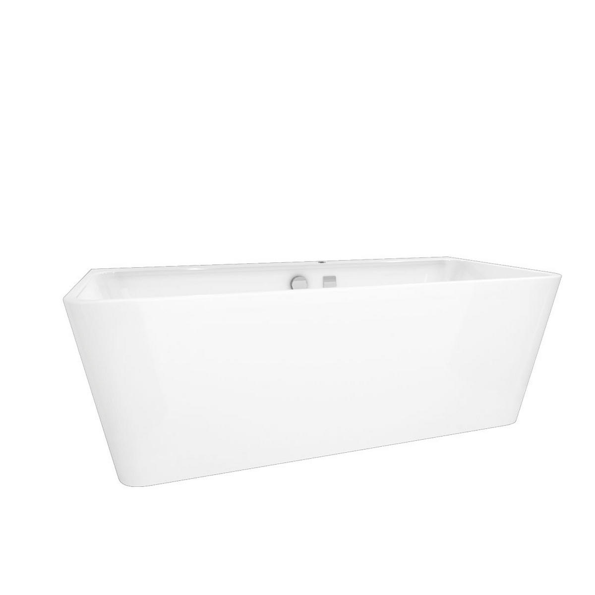 BADEWANNE freistehend F05 170x80cm - Weiß, Glas/Kunststoff (80/58/170cm) - AcquaVapore by Sandra Jentho