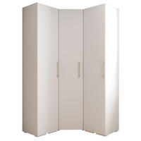 GARDEROBEN-SET 236,7/131,7/47 - Goldfarben/Weiß, Holz/Kunststoff (131.7/236.7/47cm) - Abiks Möbel