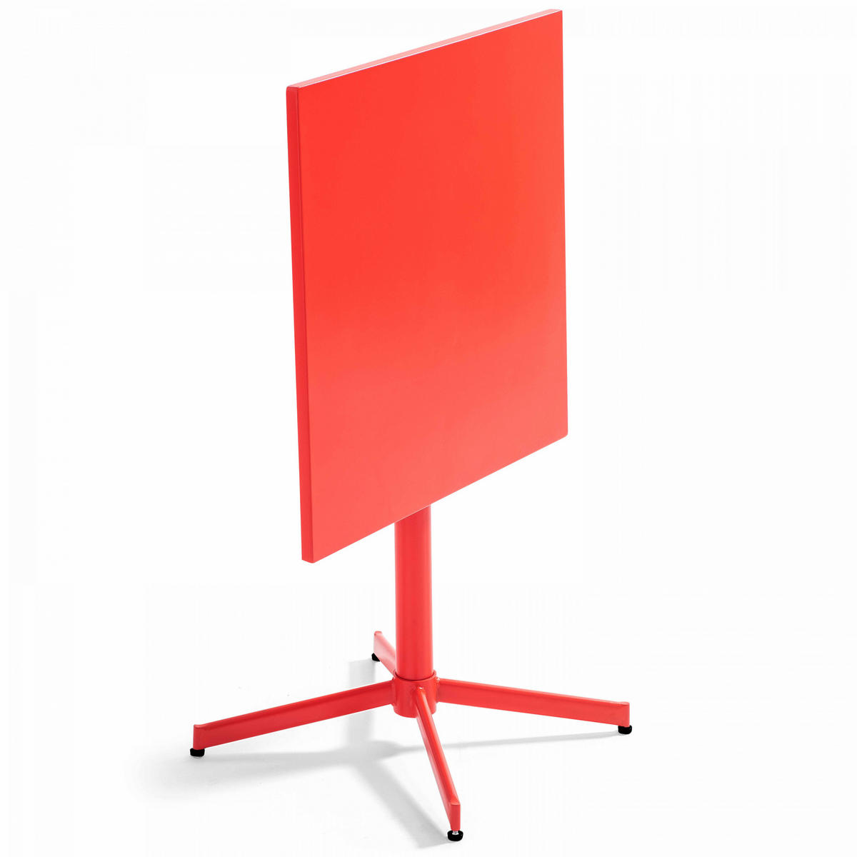 GARTENTISCH , klappbar, Rot - Rot, Metall (70/70/72cm) - Oviala