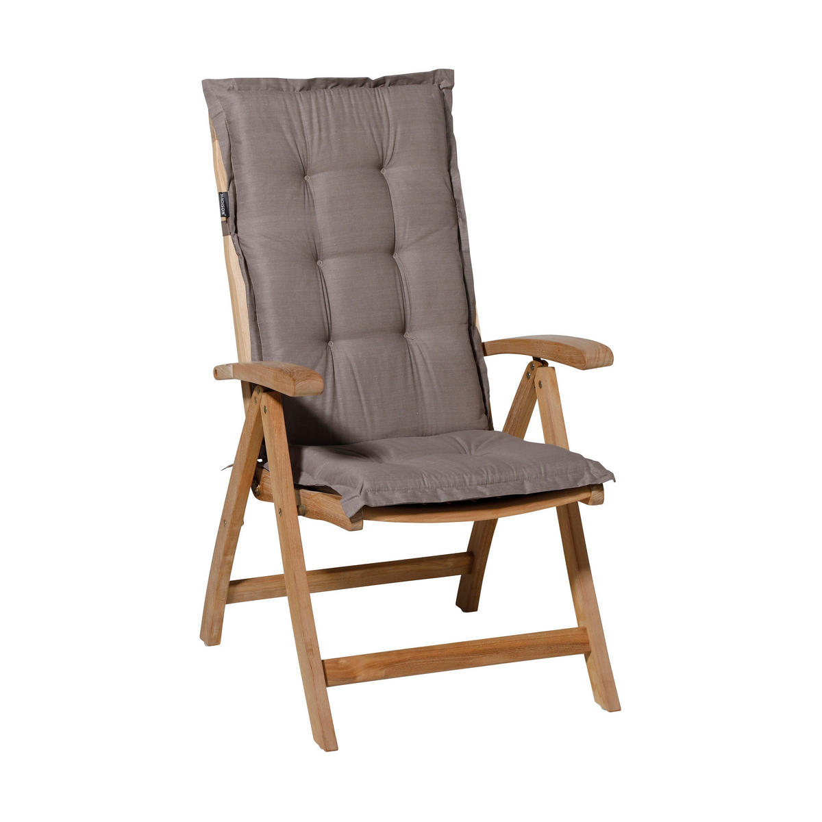 GARTENSTUHLKISSEN Basic 123/50 cm 4er-Set - Braun, Textil (50/7/123cm) - Madison