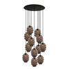 GALERIELEUCHTE Echos 12-flammig Rauch Ø 25cm - Anthrazit/Schwarz, Glas (25/25/28cm) - s.luce