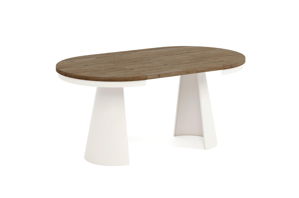 ESSTISCH CALMA Bis - Wildeiche/Kaschmir, Holzwerkstoff/Metall (100/100/76cm) - Meblini