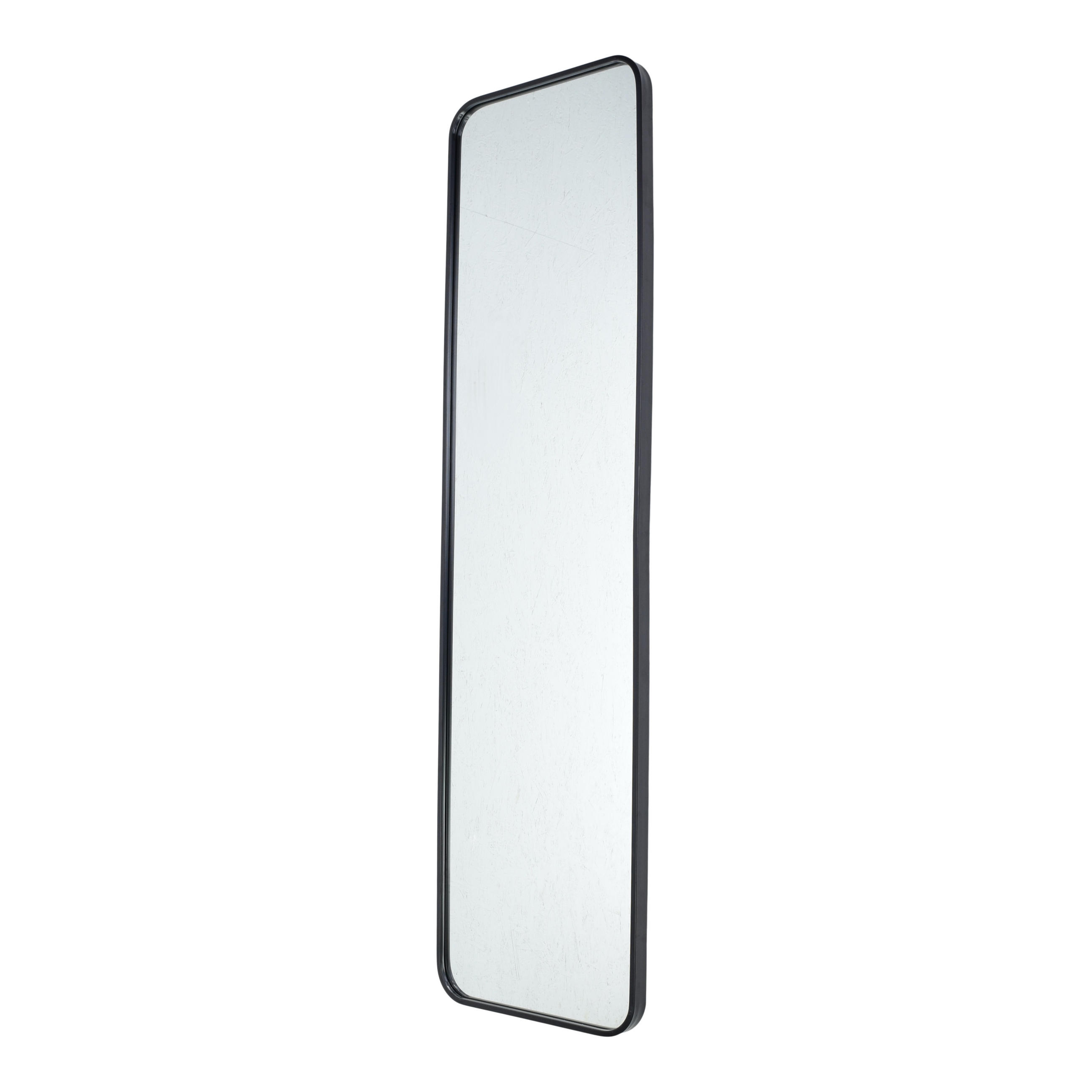 WANDSPIEGEL Boston Schwarz - Schwarz, Metall (40/150/4cm) - Fragix