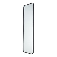 WANDSPIEGEL Boston Schwarz - Schwarz, Metall (40/150/4cm) - Fragix