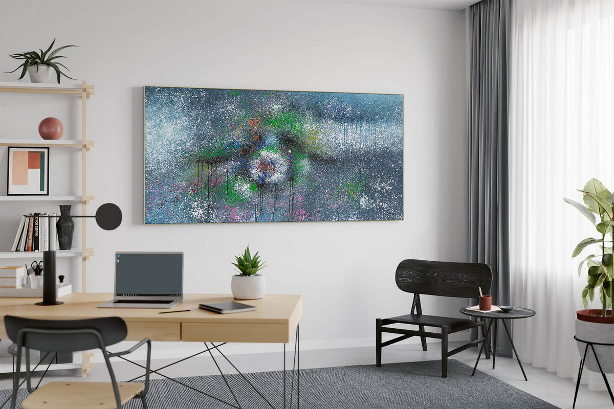ÖLGEMÄLDE XXL Grün 200/100 cm - Grün, Holz/Textil (6.68/100cm) - KUNSTLOFT