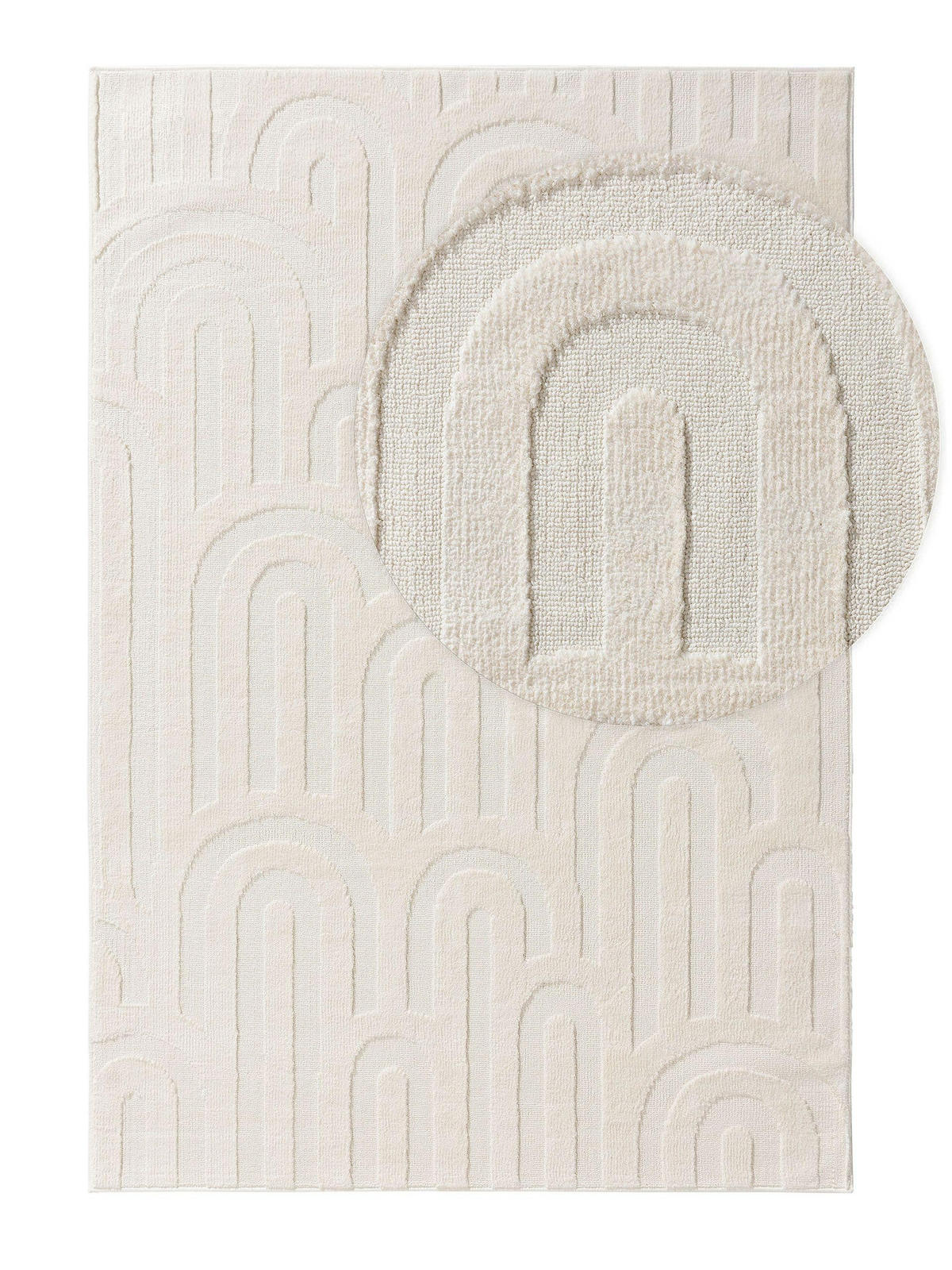 TEPPICH Paloma Cream 120x170 cm - Creme, Textil (120/170cm) - benuta Pop
