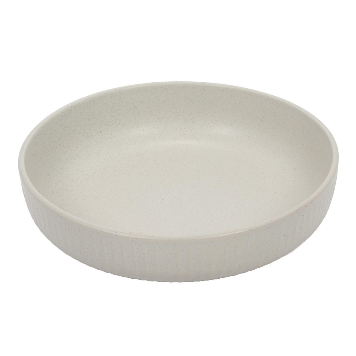TELLER aus Steingut Grau 22/22/5 cm - Grau, Keramik (22cm) - Siaki
