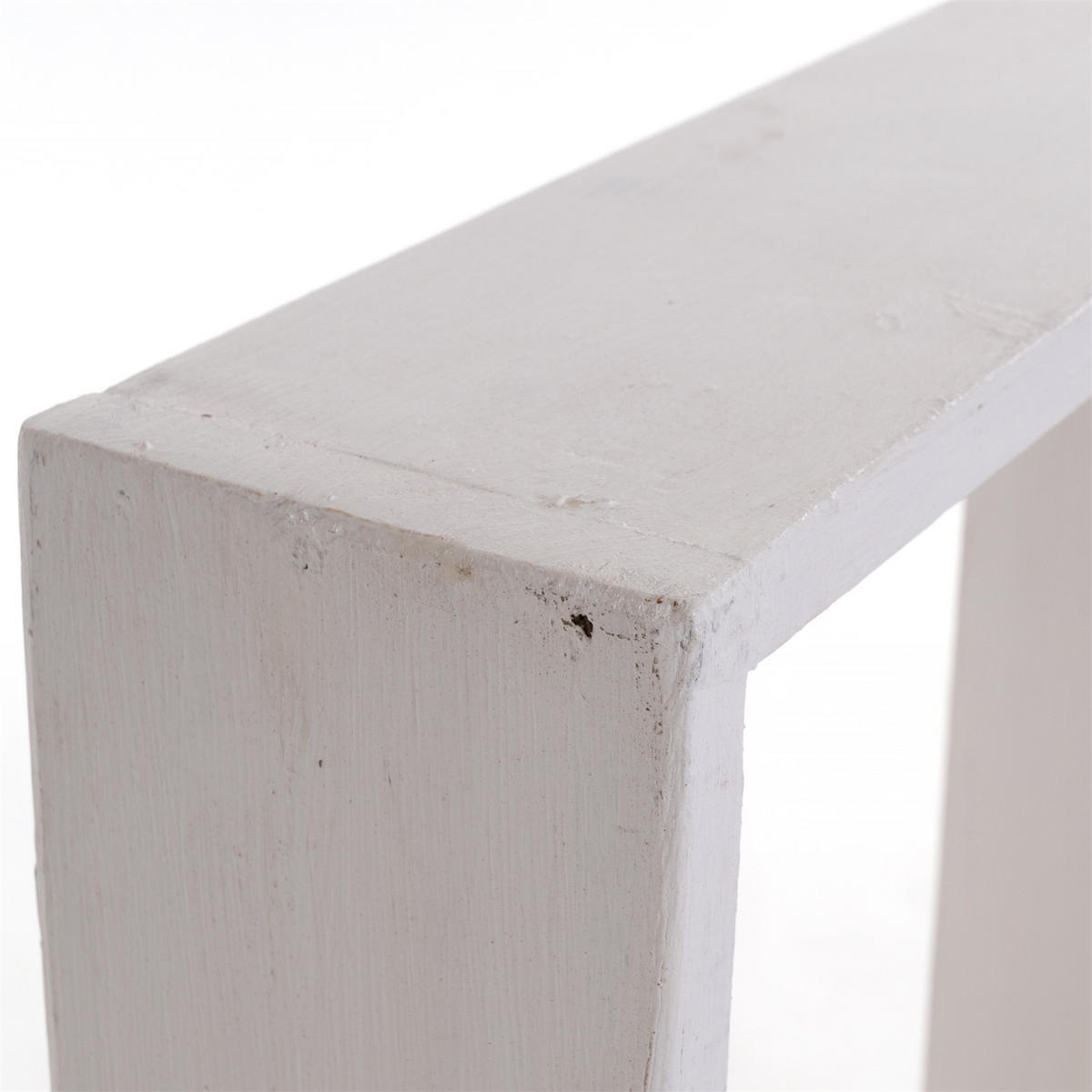 WANDREGAL-SET CUBEN 3-tlg Recyclingholz massiv, 3 Größen 06 weiß-landhaus - Weiß, Holz (40/50/11cm) - DESIGN DELIGHTS