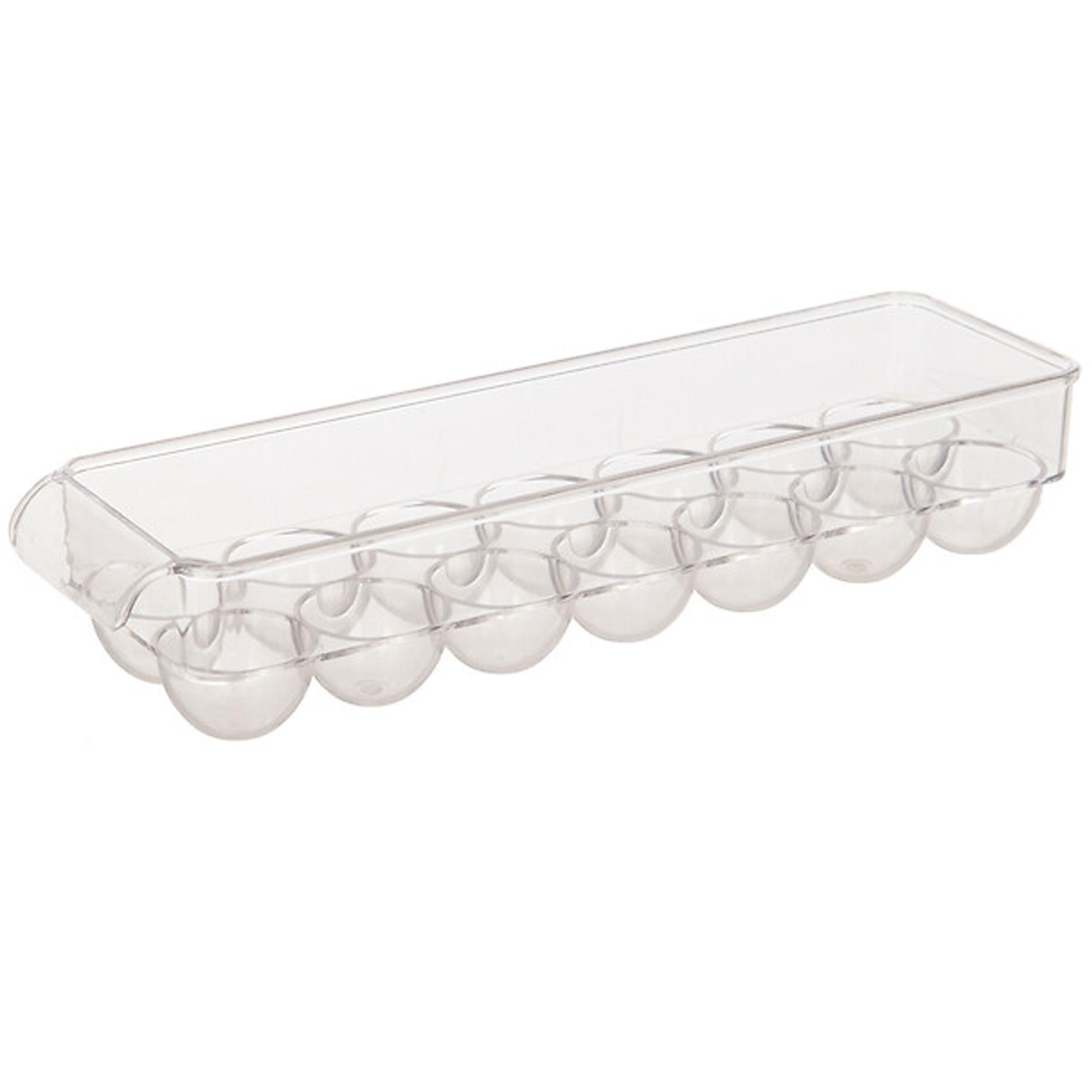 KÜHLSCHRANK-EIERABLAGE Smart Fridge für 14 Eier, PET-Kunststoff, Transparent - Transparent, Kunststoff (11/7.5/37cm) - 5five Simply Smart