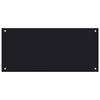 KÜCHENRÜCKWAND Glas 90x40 cm Schwarz Wand-Spritzschutz - Schwarz, Glas (90/40/0.6cm) - DELUKE