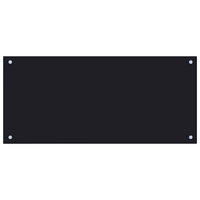 KÜCHENRÜCKWAND Glas 90x40 cm Schwarz Wand-Spritzschutz - Schwarz, Glas (90/40/0.6cm) - DELUKE