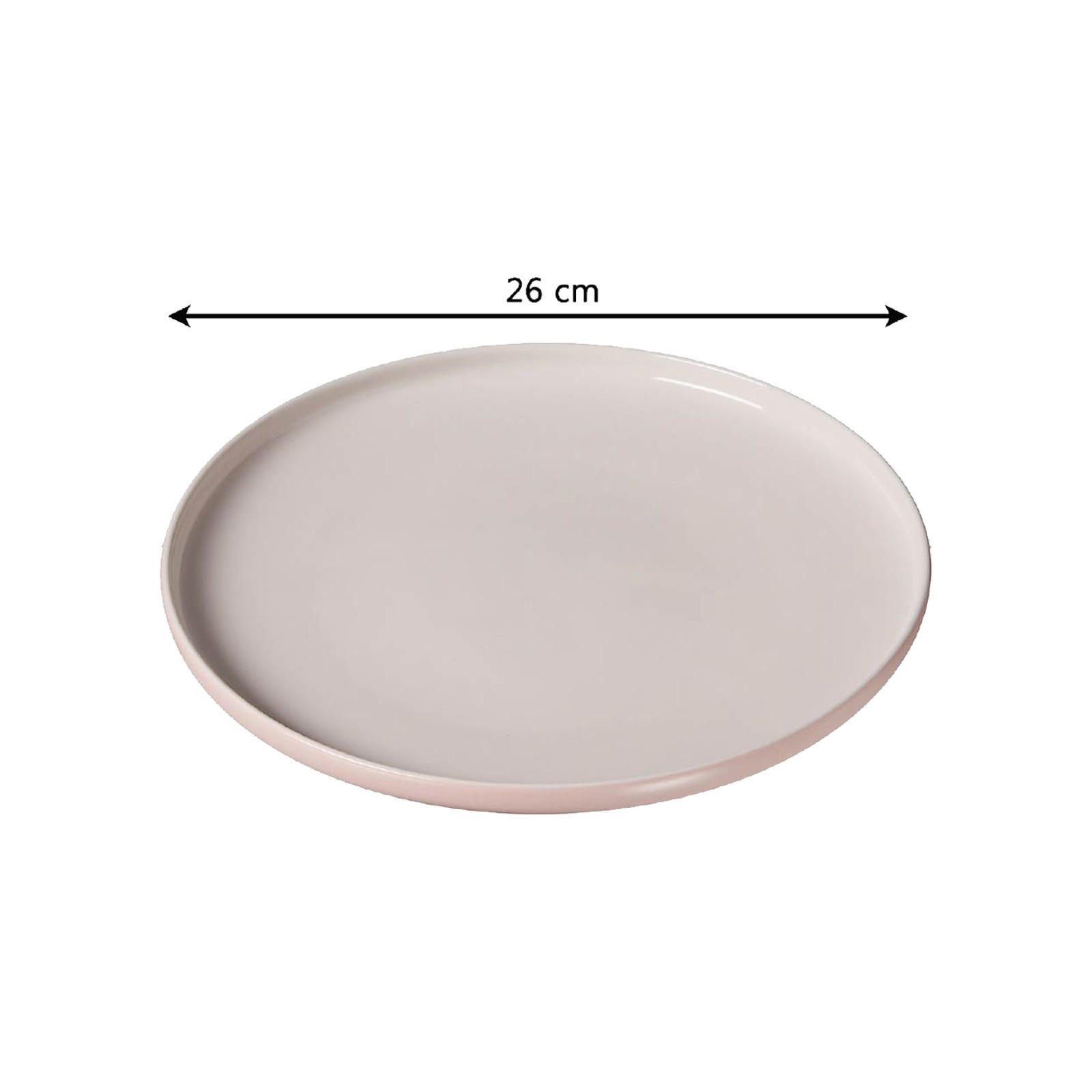 SPEISETELLER Jasper Rosa ø 26.0 cm 4er Set - Rosa, Keramik (26cm) - Ritzenhoff Breker