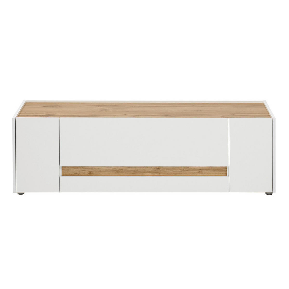 LOWBOARD Crisp-61 - Weiß, Holzwerkstoff (140/40/45cm) - Lomado