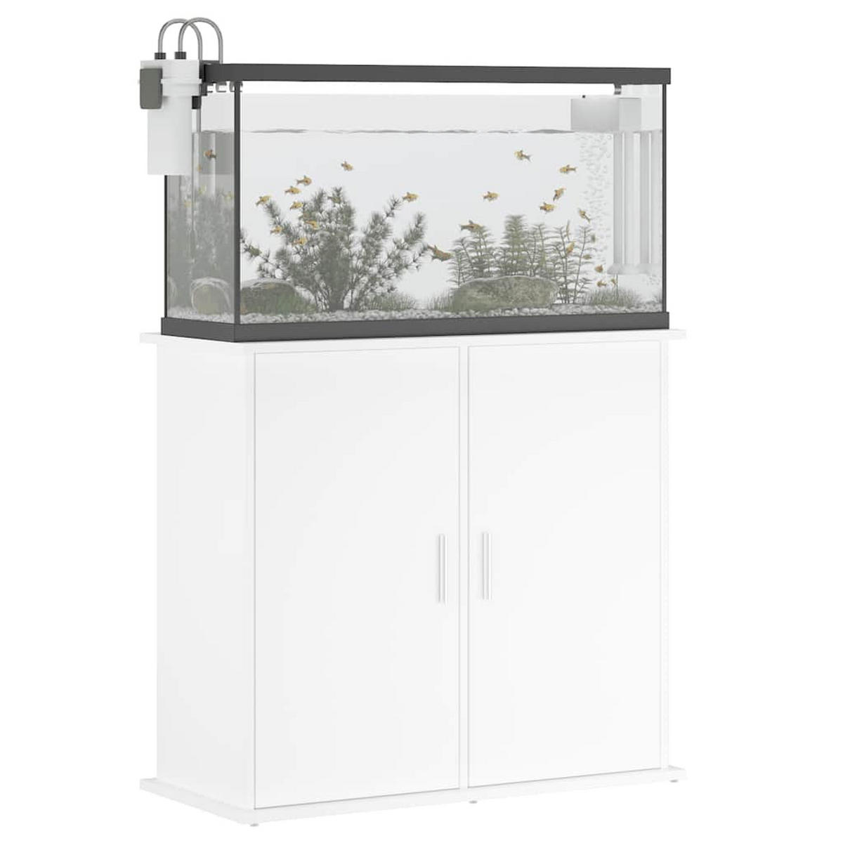 AQUARIUMSTÄNDER Weiss 81/36/73 Cm Holzwerkstoff - Weiß, Holzwerkstoff (36/73/81cm) - vidaXL