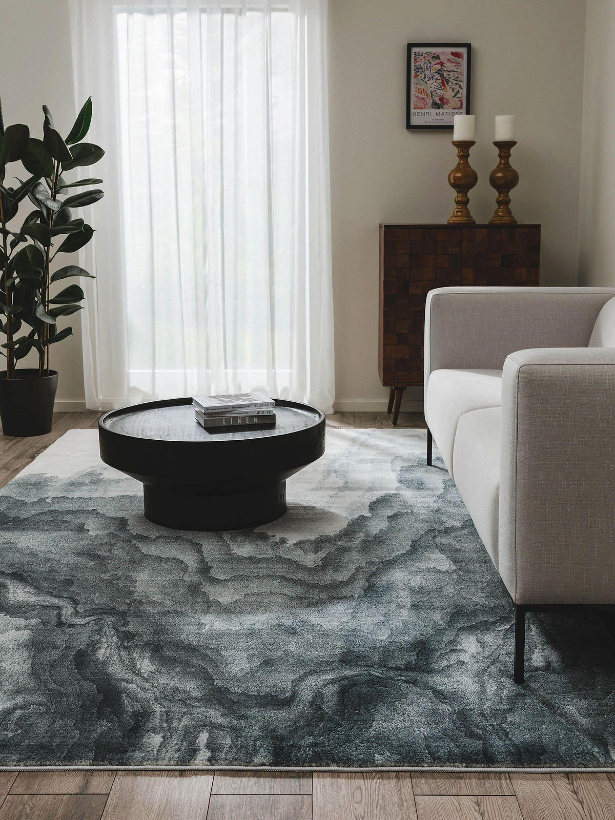 TEPPICH Mara Grau 120x170 cm - Grau, Textil (120/170cm) - benuta Pop