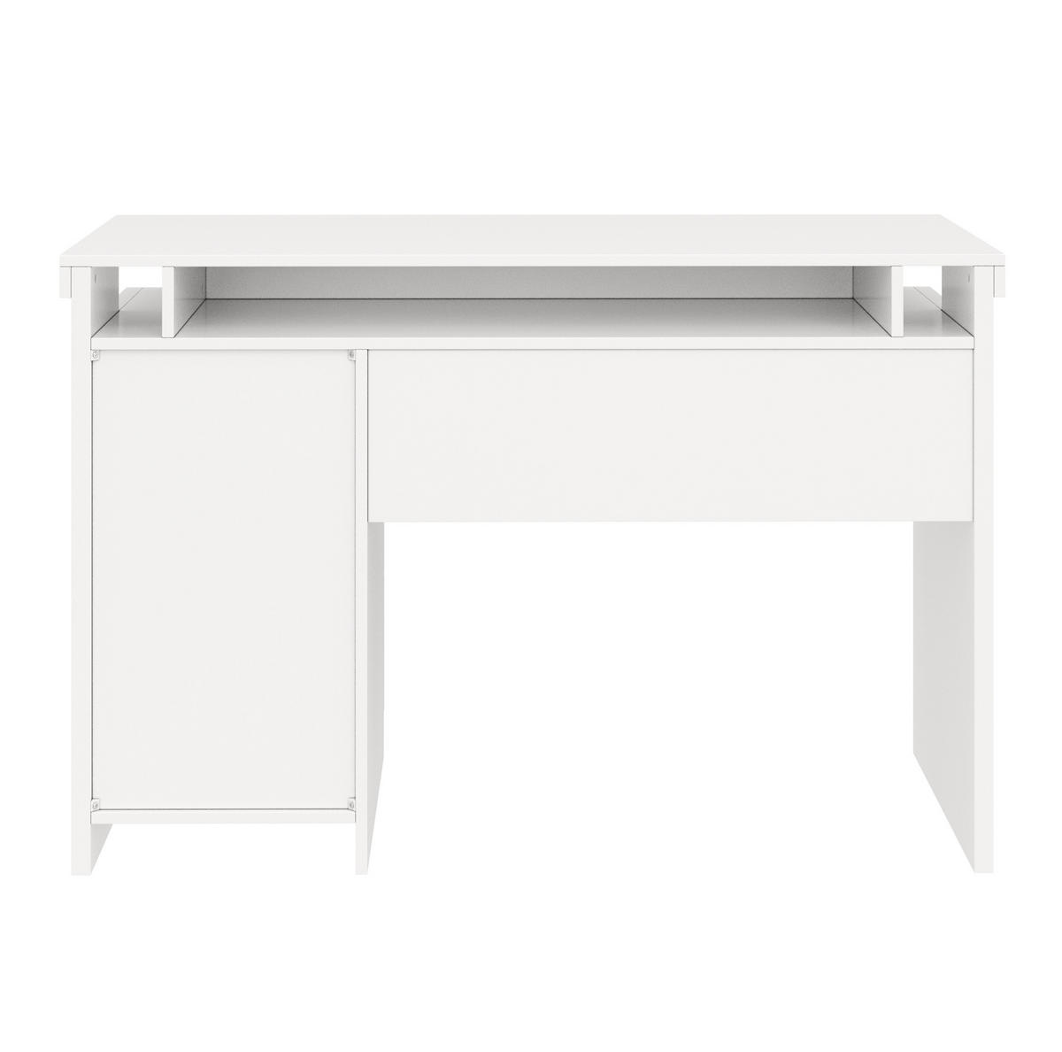 ANRICHTE 120/50/78,5 cm in Weiß mit 3 Schubladen und LED-Beleuchtung - Weiß, Holzwerkstoff (120/78.5/50cm) - Flora Grace